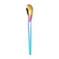 Rainbow stainless steel spoon stylish coffee dessert spoon for kitchen tableware and party - Colored Spoons