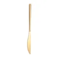 Cuchillo para bistec de acero inoxidable dorado, elegante cuchillo de mesa resistente. - Oro Titanio