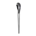 Modern stainless steel coffee stirring spoon, elegant dark metal finish for daily use. - Black Dinner Spoon