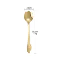 Gold Stainless Steel Tulip Spoon Long Handle Coffee Stirring Spoon 15.2cm Elegant - 15cm / Gold