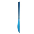 Cuchillo para bistec de acero inoxidable con revestimiento de titanio azul moderno. - Azul