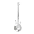 Creative stainless steel guitar shaped coffee stirring spoon silver bar music cutlery - Natural