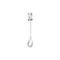 Cute cartoon cow stainless steel spoon, white and black variant, sweet dessert coffee stirrer. - Cow Spoon 1