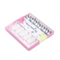 Stainless steel spoon set with cute cartoon pendants in pink gift box, dessert coffee spoons. - Christmas 6-Piece Set (Natural Silver)