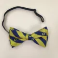 Children striped bow tie with adjustable elastic band, cute necktie for school uniform. - Bow Tie