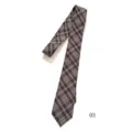 Vintage brown plaid necktie, classic American college style men women fashion tie. - Maillard Plaid 145*7cm
