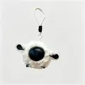 Lindo llavero de peluche de oveja esponjosa con nariz negra suave accesorio para bolso. - Criatura de Fantasía - Estilo Oveja / 10cm