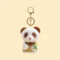 Niedlicher Panda Plüsch Schlüsselanhänger braune Ohren Karorock Tasche Anhänger Geschenk - Süßer Baby-Panda