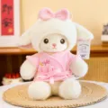 Cute plush sheep stuffed animal toy in pink bathrobe soft doll birthday gift for kids - 16cm / Pink Robe Style