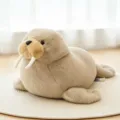 Adorable simulation walrus plush toy soft stuffed animal doll pillow for kids and girls - 25cm / Walrus Doll