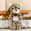 Cute leopard plush keychain, soft stuffed animal bag charm for women and girls daily decoration. - Leopard Dangling Legs Version 16cm