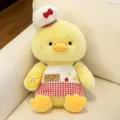 Joli canard jaune chef en peluche poupée avec chapeau tablier cadeau doux pour enfants variante - Canard Jaune Grand Sans Lunettes 40cm