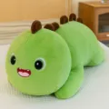 Cute green dinosaur plush toy, soft stuffed animal long bolster pillow for bedroom bed. - 40CM / Green