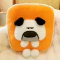 Toast Dog Plush Pillow Orange Cute Cartoon Stuffed Cushion Sofa Nap Pillow Soft Toy - Silly Dog / 45x40cm