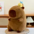 Peluche capybara animal en peluche mignon poupee avec petite abeille pour beau cadeau - 35cm / Style Abeille sur la Tête