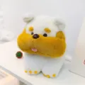 Cute standing plush dog toy, soft cartoon puppy stuffed doll for kids birthday gifts variant. - White / 20cm (0.2kg)