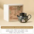 Ceramic teapot with rabbit and osmanthus pattern, exquisite gift box, single person tea set. - Wancen Flower Bud Teapot (Gift Box) / 165ml