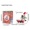 Christmas electric elf doll toy with skateboard desktop ornament holiday gift decoration - Electric Music Skateboard Elf Style
