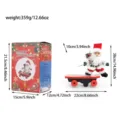 Electric Christmas Santa Claus skateboard toy with music and gift box packaging decoration. - Electric Music Skateboard-Santa Style