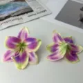 Artificial silk lily flower heads for DIY crafts, hair clips, and garment accessories. - Color 1