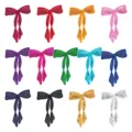 Toppe ricamate con fiocco in paillettes colorate per vestiti scarpe borse decorazione - Set di 13 Fiocchi