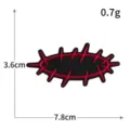 Parche bordado ojo de mariposa lindo DIY ropa chaqueta sombrero bolso insignia de tela - Ojo de Mariposa (S6686) / 7.8x3.6cm