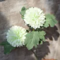 Artificial green silk dandelion flower single stem for home dining table rustic decor - Light Green