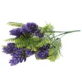 Artificial purple pinecone and green pine needle bouquet variant for home decoration - Purple