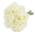 Artificial 10-Head Rose Bouquet Cream White Wedding Home Decor Simulation Flower Gift - White