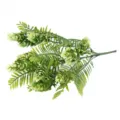 Artificial pine needle pinecone plant branch simulation floral decor for home photography prop - Creamy White