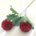 Kunstmatige rode bloem enkele stengel zijden bloem voor huistafel rustieke decoratie - Rood
