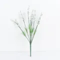 White artificial lavender flower bouquet, elegant pastoral style decorative floral arrangement for home and wedding. - White
