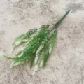 Artificial lavender flower branch simulation plant rustic home wedding decoration plastic floral. - White