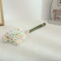 Artificial daisy flower bouquet detail, fresh home decoration silk floral arrangement. - Pink Blue