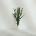 Artificial sword orchid leaves soft rubber green plant stems for home floral arrangement decoration - Gladiolus / Medium 12 Leaves 41cm