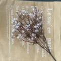 Artificial Autumn Gypsophila Plastic Fake Flowers For Home Interior Decoration Style - White
