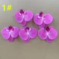 Large artificial orchid flower heads for wedding decoration, DIY crafts, and party floral supply. - Style 1