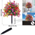 Artificial eucalyptus violet flower ball for garden outdoor decoration and home landscaping. - Multicolor 2