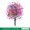 Artificial morning glory ground insert flower plant for garden wedding decoration 40x55cm - Multicolor 3