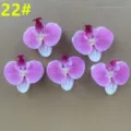 Large artificial phalaenopsis orchid flower heads for wedding decoration DIY craft supplies 5pcs - 22#