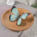 Décoration de papillon de simulation 3D turquoise papillon artificiel pour bricolage épingle à cheveux - 8cm / Dégradé Bleu Vert