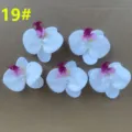 Large artificial butterfly orchid flower heads for wedding decoration and DIY crafts. - 19#