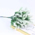 Artificial lavender bouquet plastic flower home decor for indoor wedding party decor - 10 Branches / White