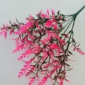 Pink artificial plastic lavender flower bouquet, INs style home decor plant variant. - Pink