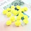 3.5cm PE foam artificial rose heads for wedding party DIY home floral decoration - 9# Yellow