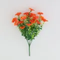 Artificial morning glory flower bouquet, vibrant orange home wedding DIY decoration fake plant. - Orange