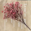 Künstliche Schleierkraut Blumen rosa künstliche Gypsophila Blumenstrauß für Heimdekoration - Dunkelrosa