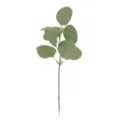 Artificial eucalyptus leaf single branch green DIY home floral arrangement decor fake plant - 9 Heads Pointed Leaves