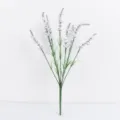 Artificial lavender bouquet purple faux flowers for home decor wedding party decoration floral - White Purple
