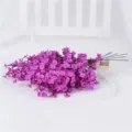 Purple artificial baby's breath flowers bouquet for home decoration and wedding party setup. - Purple